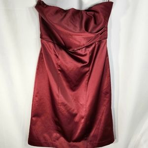 The Limited Red Strapless Formal Dress Size 0 Wedding Prom
